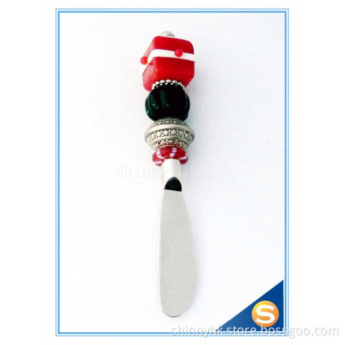 Colorful Metal Design Cheese Knife butter knife set with zinc alloy handle